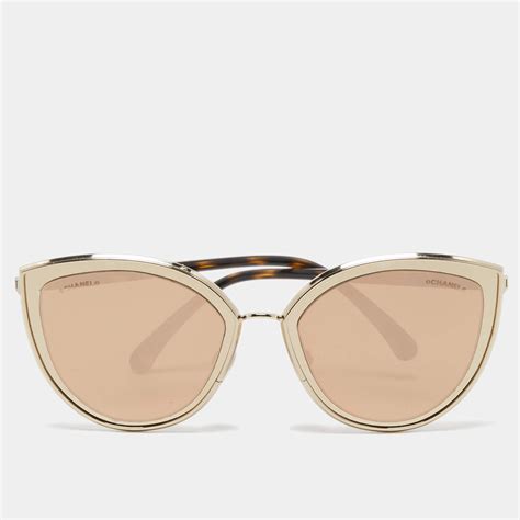 chanel cat eye mirrored sunglasses|chanel sunglasses with clear sides.